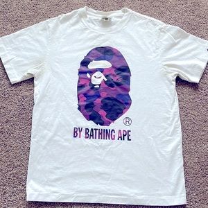 Purple & White Bathing Ape Shirt
